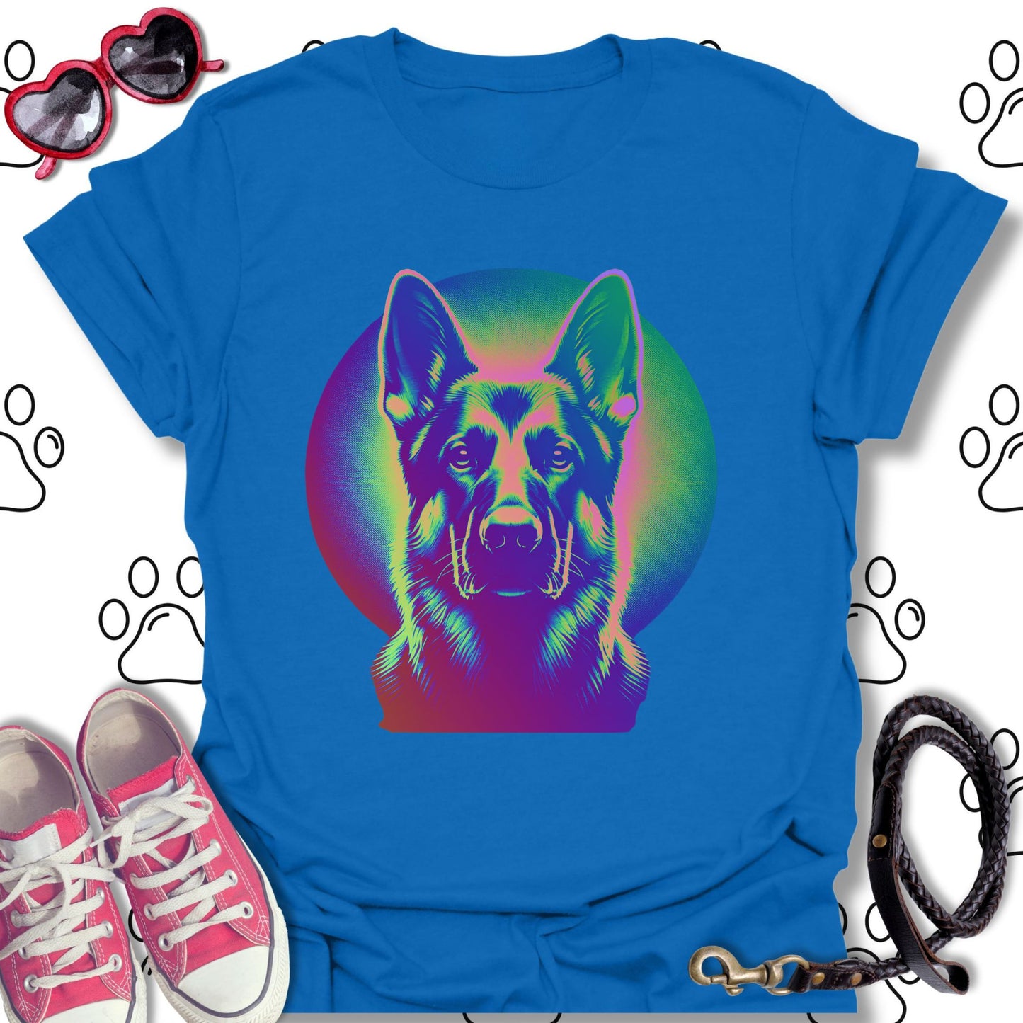Trippy German Shepherd