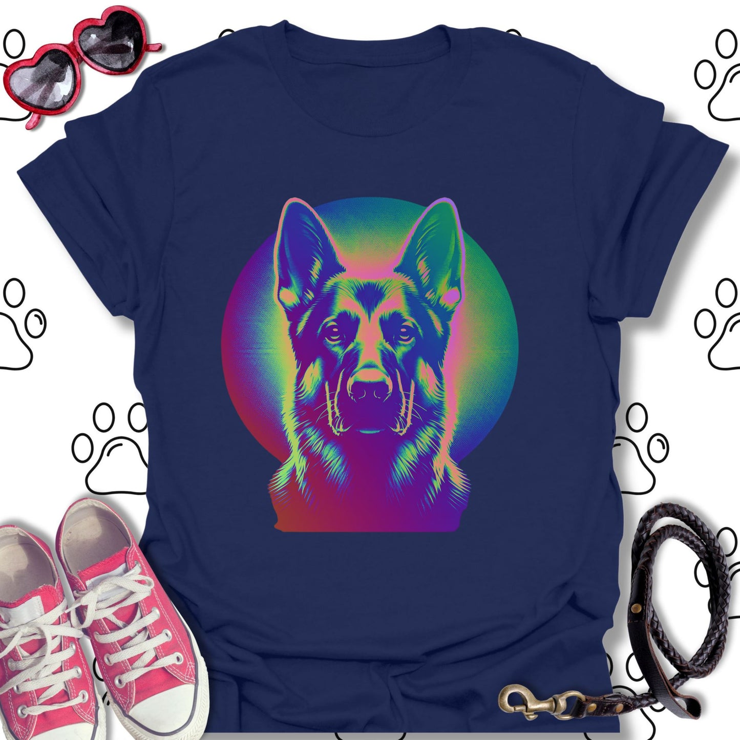 Trippy German Shepherd