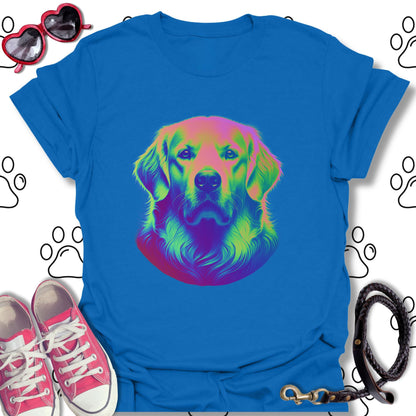 Colorful Psychedelic Golden Retriever