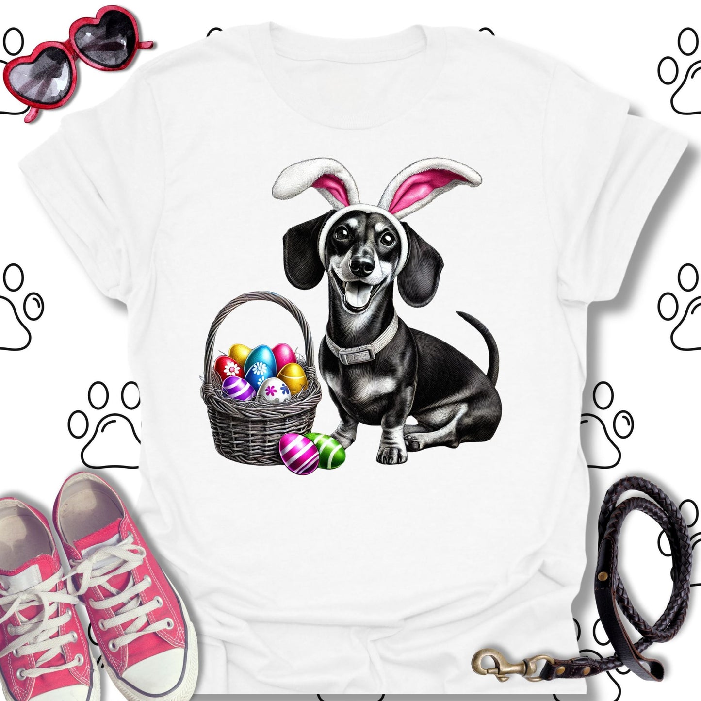 Dachshund Easter Bunny T-Shirt