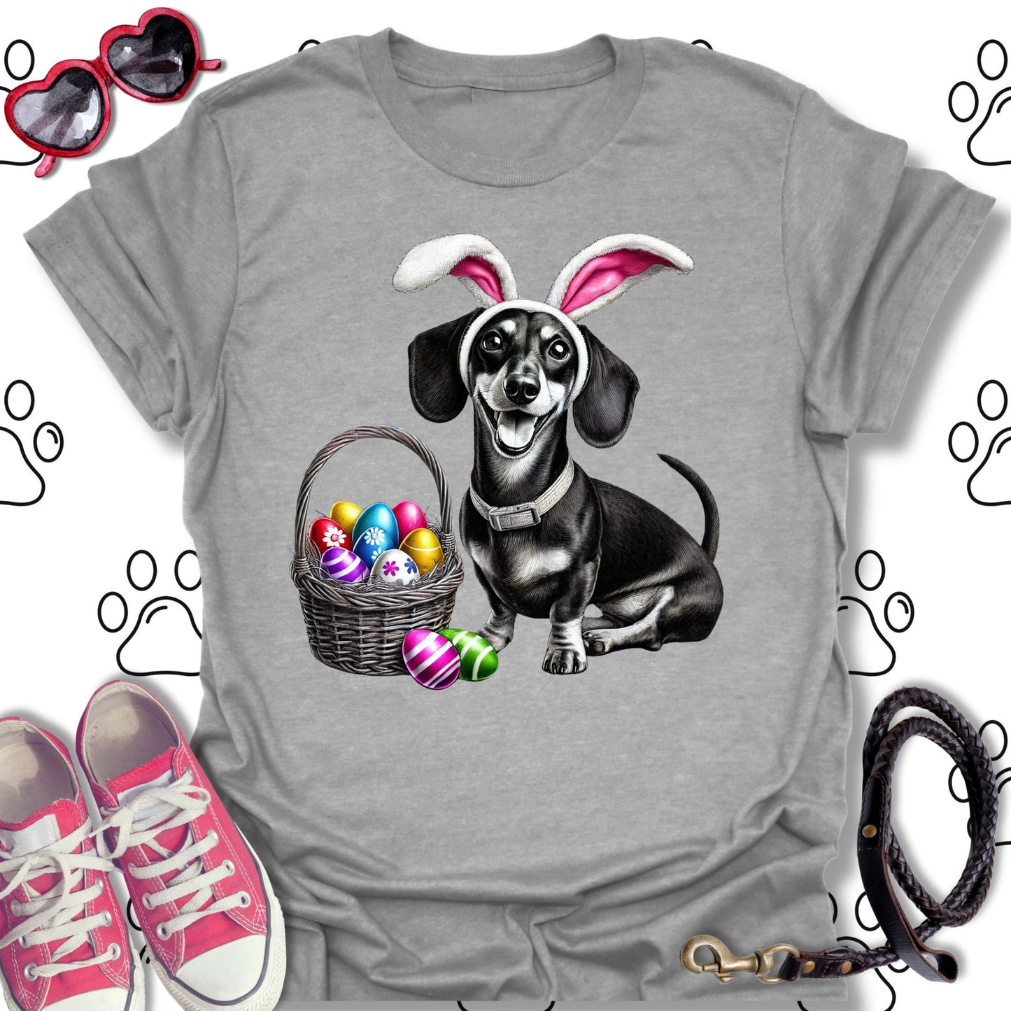 Dachshund Easter Bunny T-Shirt