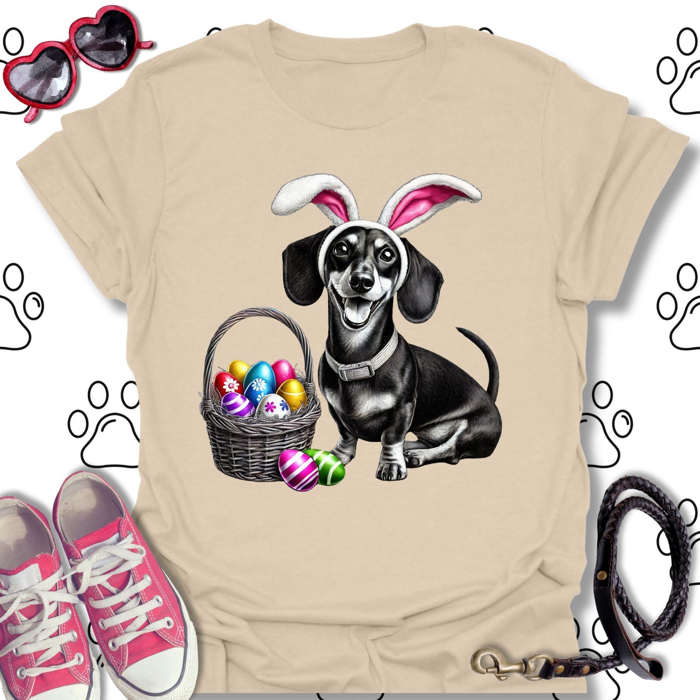 Dachshund Easter Bunny T-Shirt