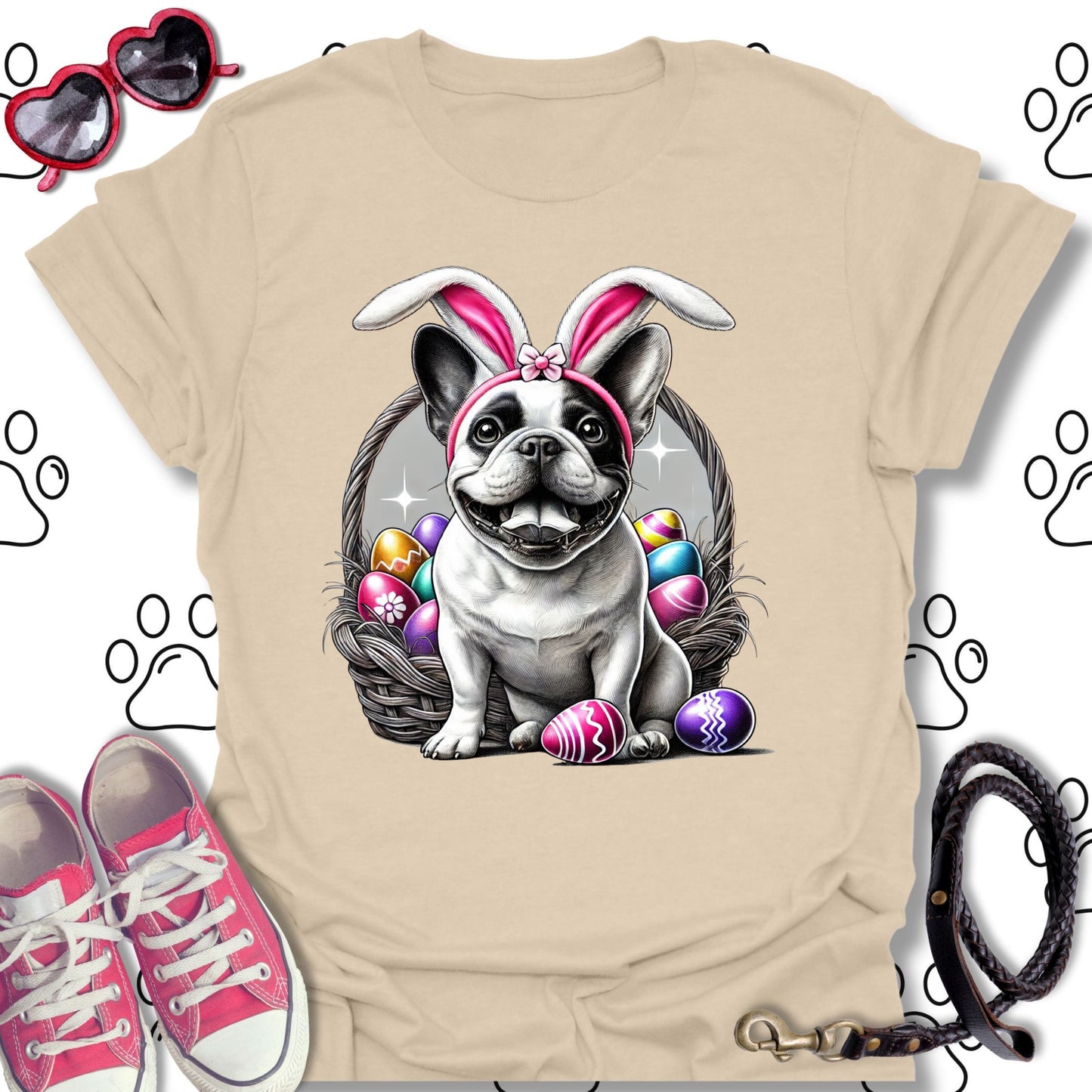 French Bulldog Easter Bunny T-Shirt