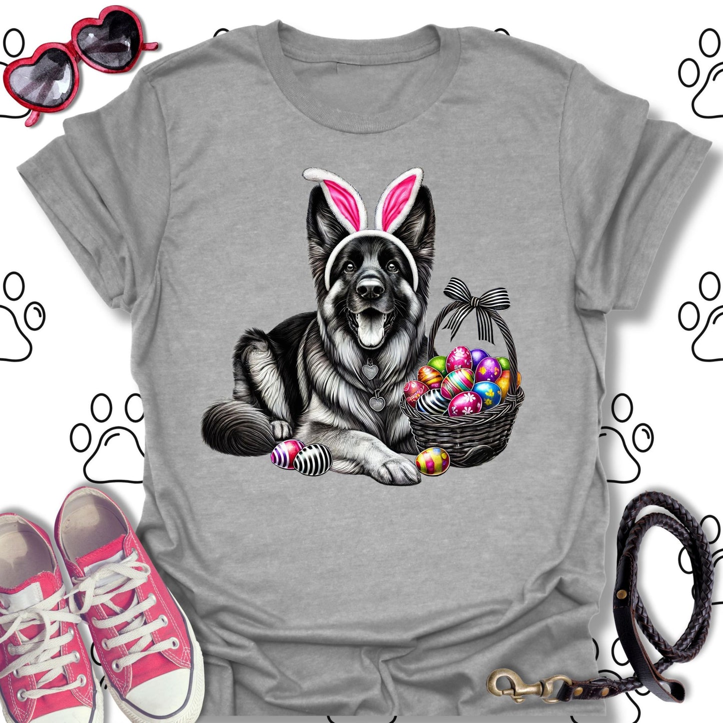 German Shepherd Easter Bunny T-Shirt