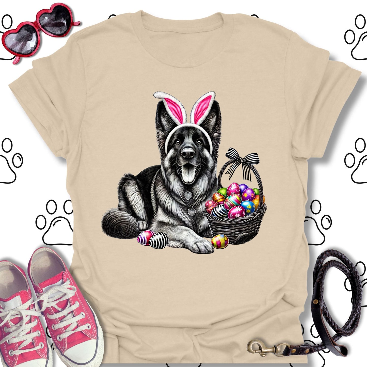 German Shepherd Easter Bunny T-Shirt