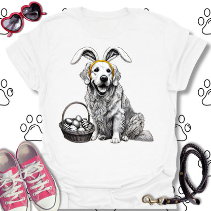 Golden Retriever Easter Bunny T-Shirt