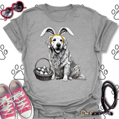 Golden Retriever Easter Bunny T-Shirt