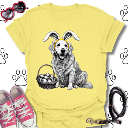 Golden Retriever Easter Bunny T-Shirt