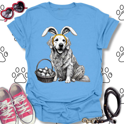 Golden Retriever Easter Bunny T-Shirt