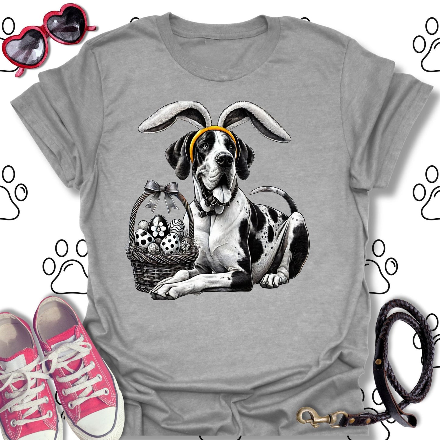 Great Dane Easter Bunny T-Shirt