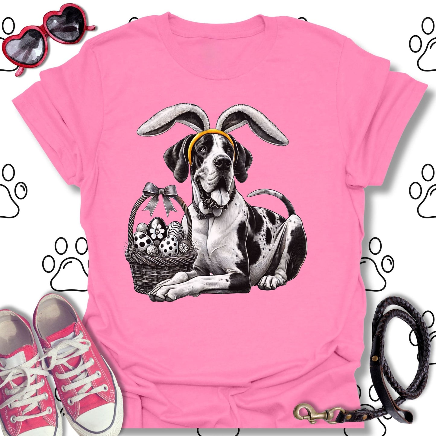 Great Dane Easter Bunny T-Shirt