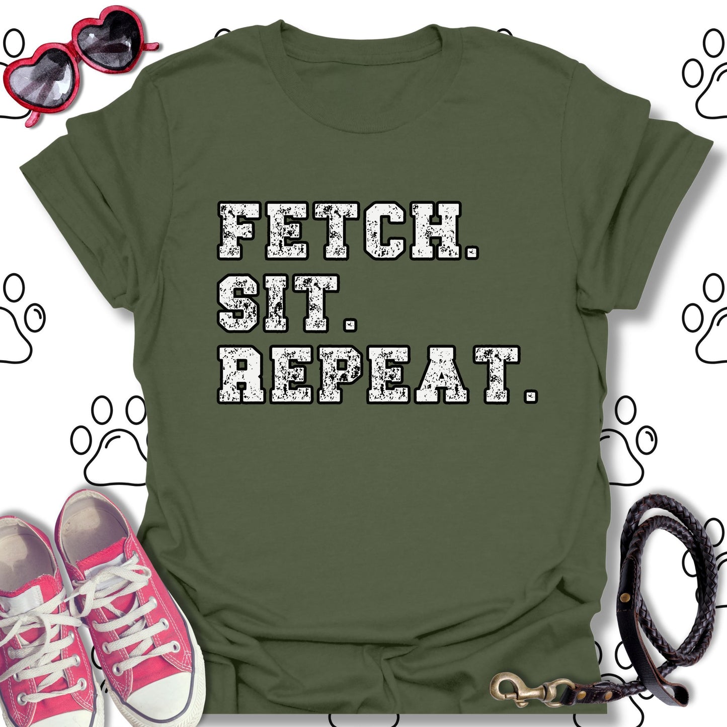 Fetch. Sit. Repeat. T-Shirt