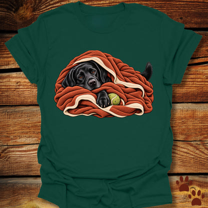 Labrador Retriever Blanket Burrito T-Shirt