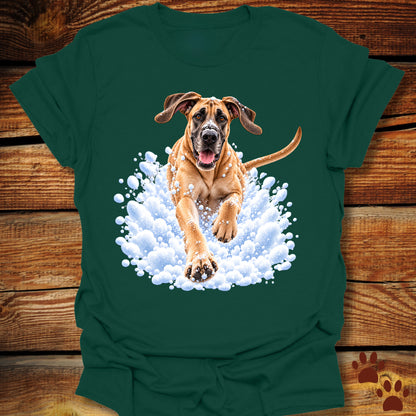 Great Dane Snow Day T-Shirt - Front & Back Print