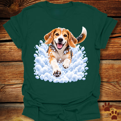 Beagle Snow Day T-Shirt - Front & Back Print
