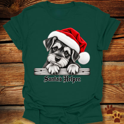 Santa’s Helper Miniature Schnauzer T-Shirt