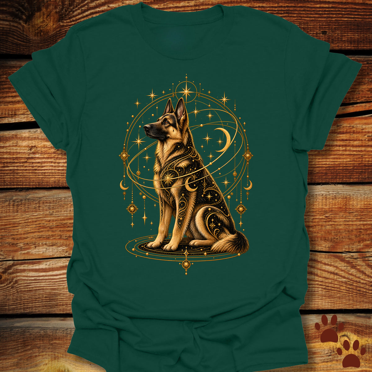Mystic German Shepherd Celestial T-Shirt