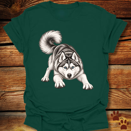Siberian Husky Ready for Mischief T-Shirt