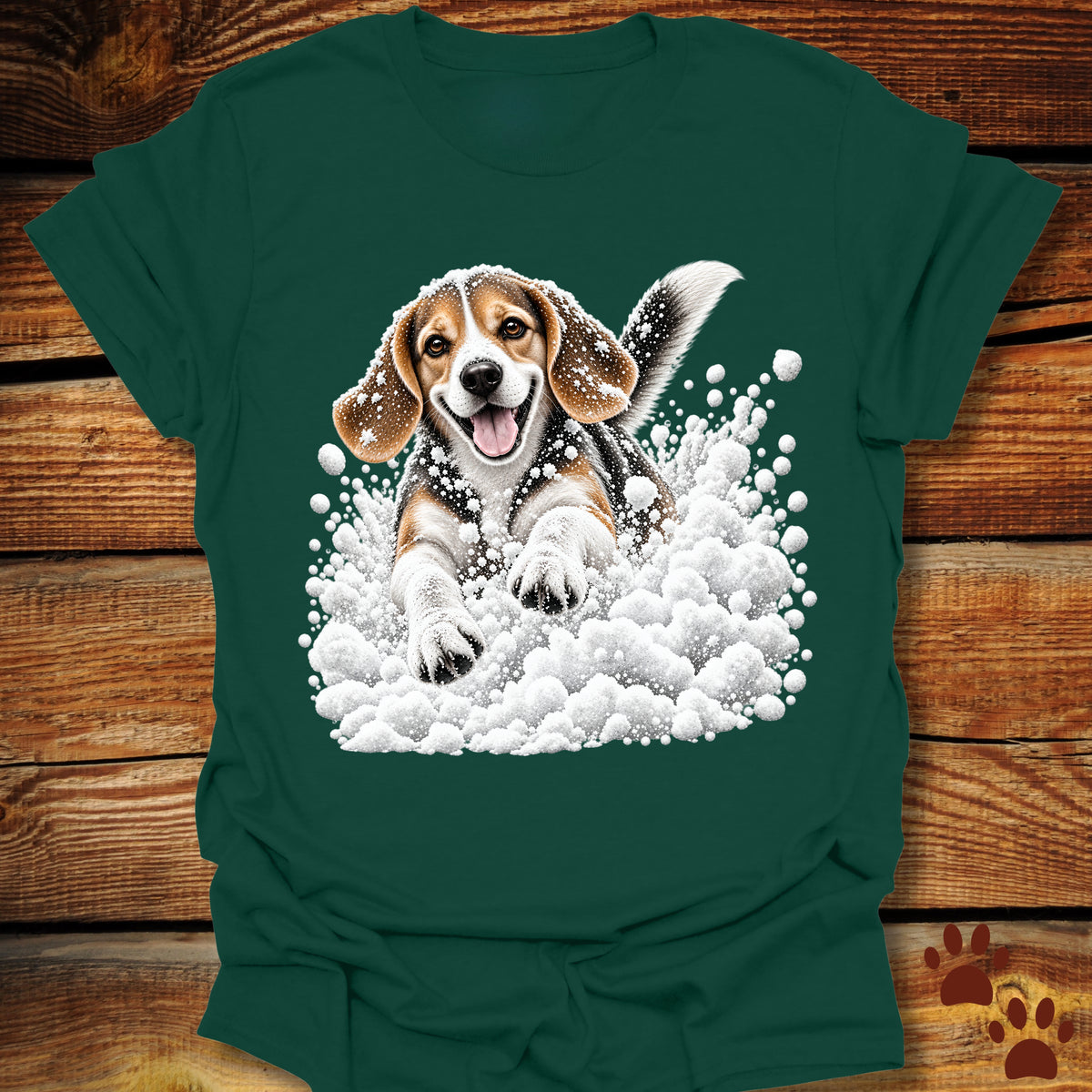 Beagle Snow Frolic T-Shirt