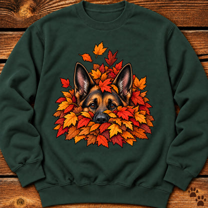 German Shepherd Leaf Pile Crewneck