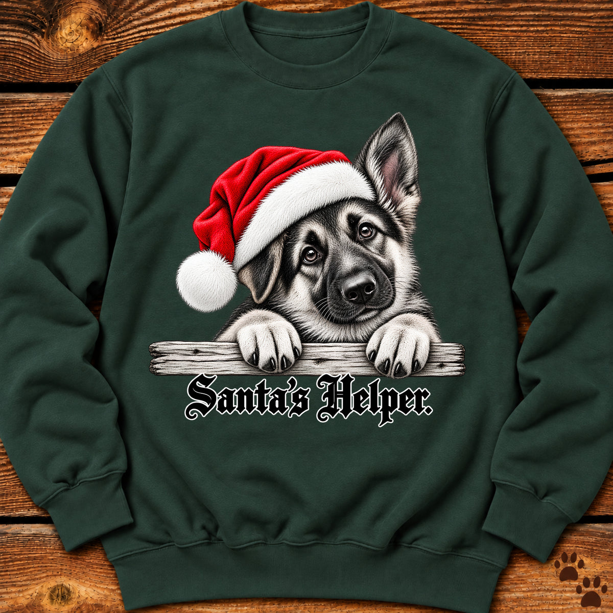 Santa’s Helper German Shepherd Sweatshirt