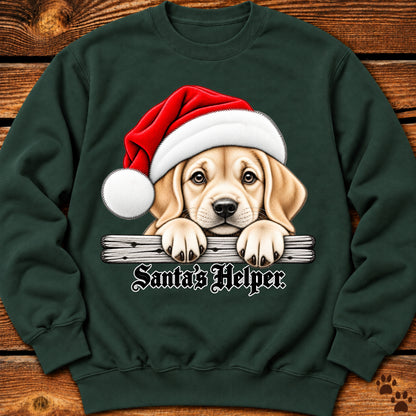 Santa’s Helper Yellow Labrador Sweatshirt