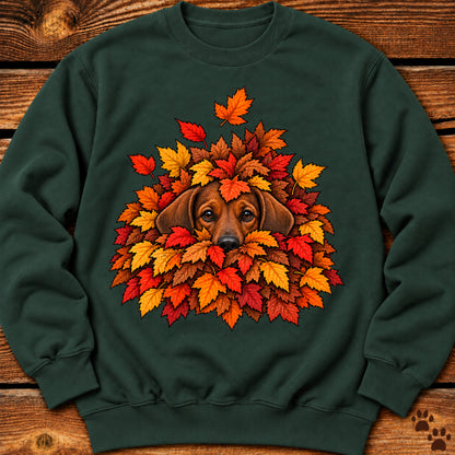 Dachshund Leaf Pile Crewneck