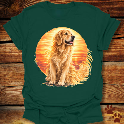 Golden Retriever Luminous Sunset T-Shirt