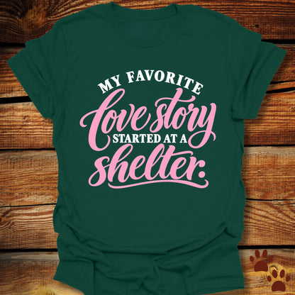 My Favorite Love Story - Rescue Dog T-Shirt