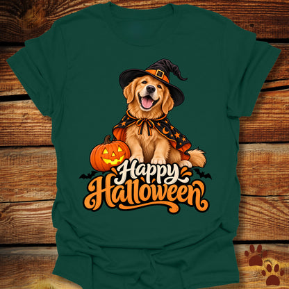 "Happy Halloween" Golden Retriever T-Shirt