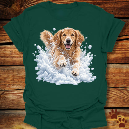 Golden Retriever Snow Frolic T-Shirt