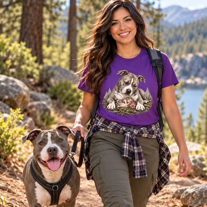 Pit Bull Whimsical Sleeping Fairy T-Shirt