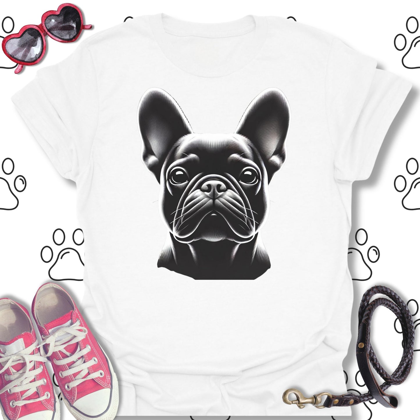 French Bulldog Monochrome Portrait