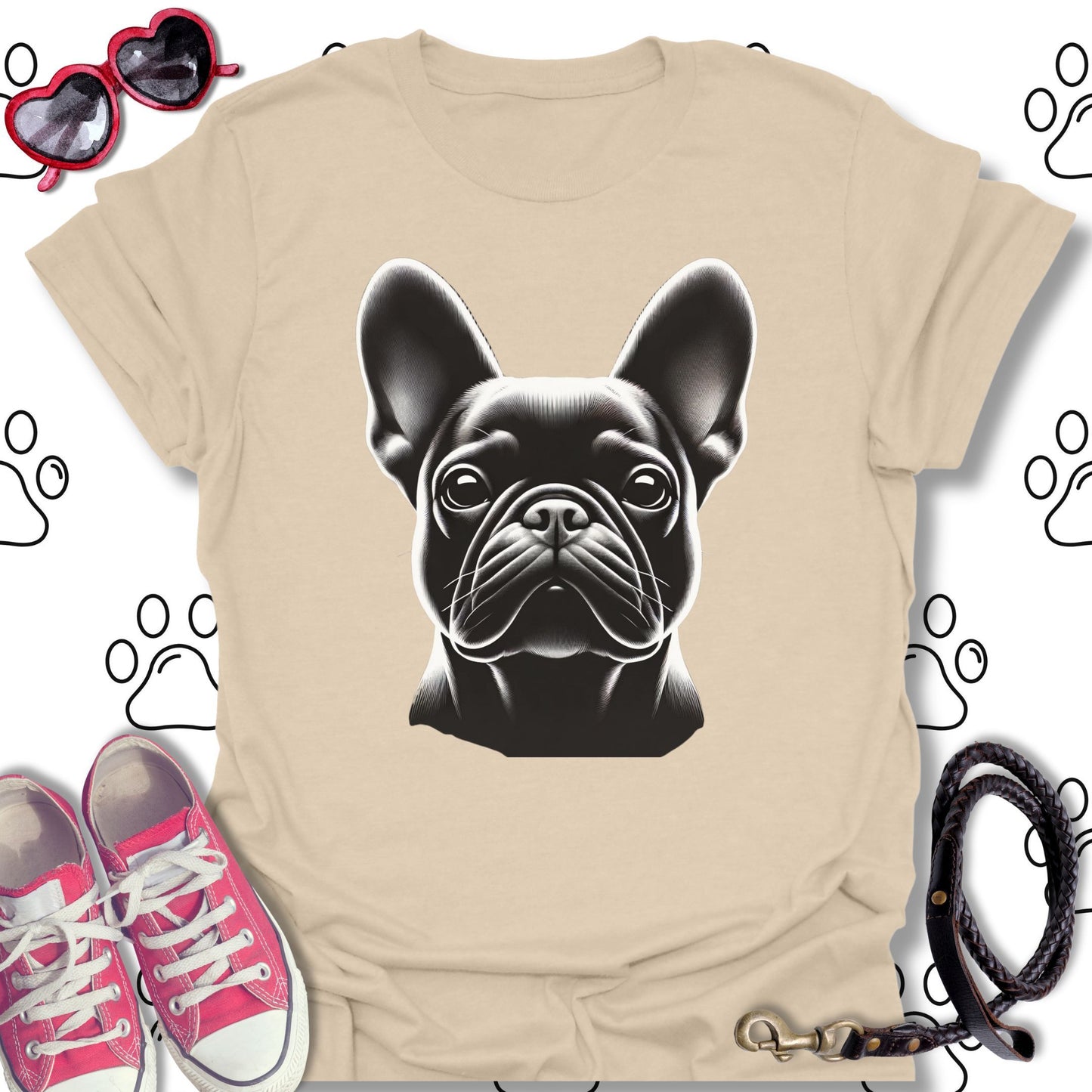 French Bulldog Monochrome Portrait