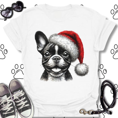French Bulldog Santa Hat Shirt