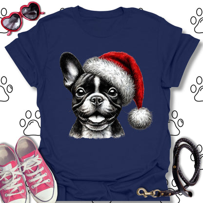 French Bulldog Santa Hat Shirt
