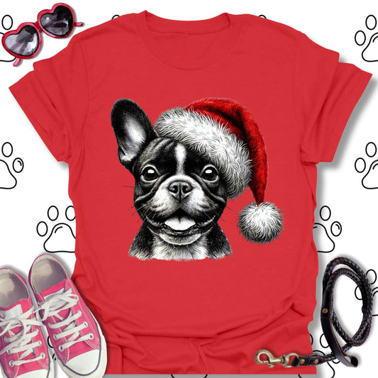 French Bulldog Santa Hat Shirt