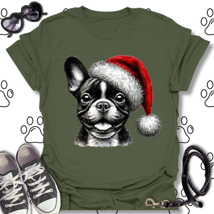 French Bulldog Santa Hat Shirt