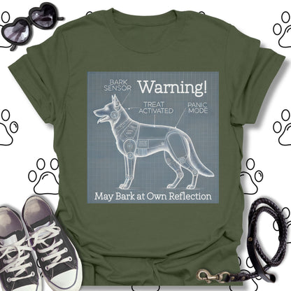 Funny Dog Blueprint Security Shirt