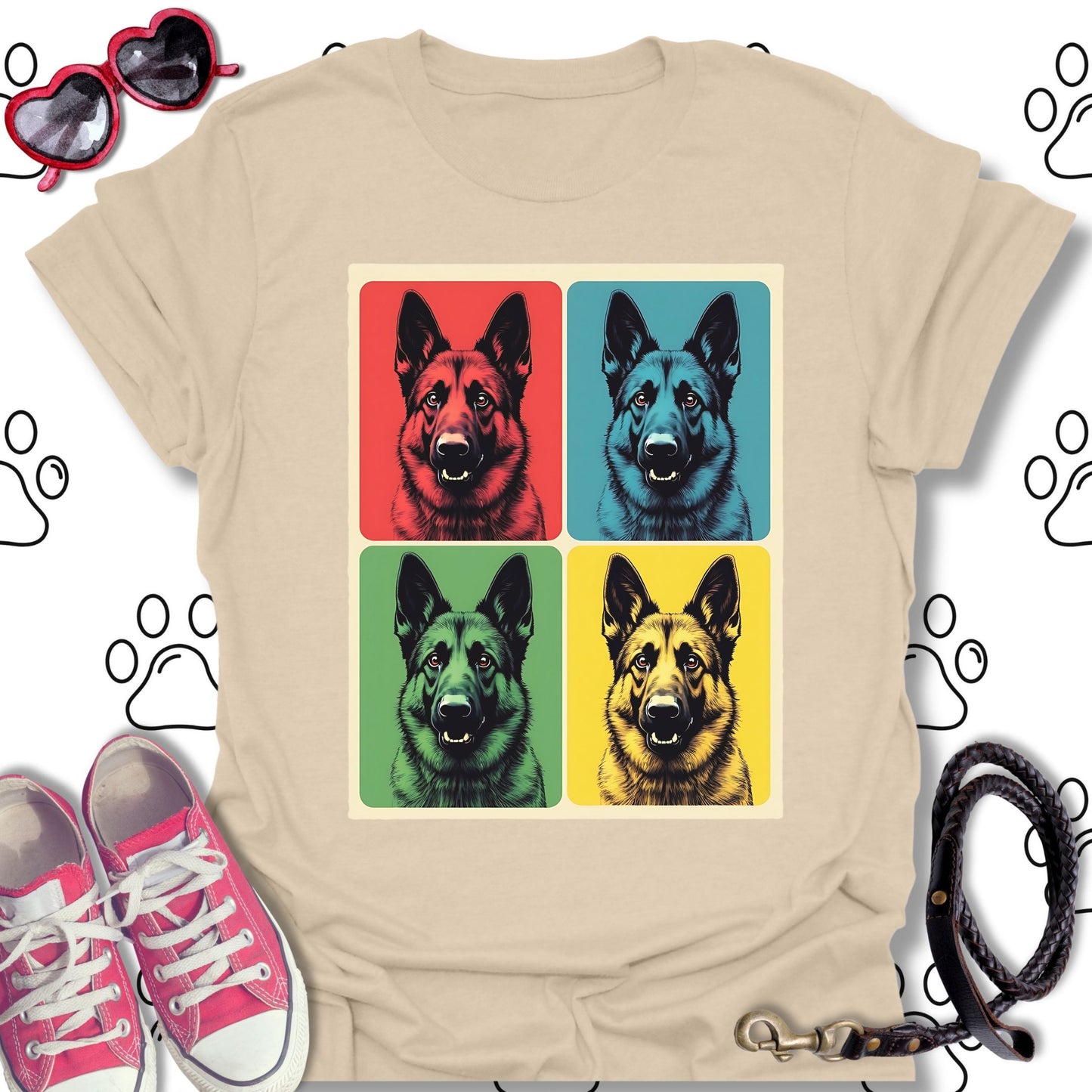 German Shepherd Pop Art Shirt