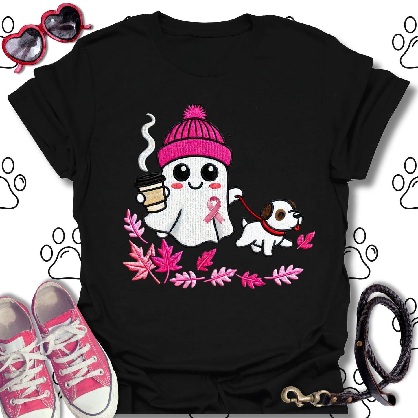 Pink Ghost Breast Cancer Awareness