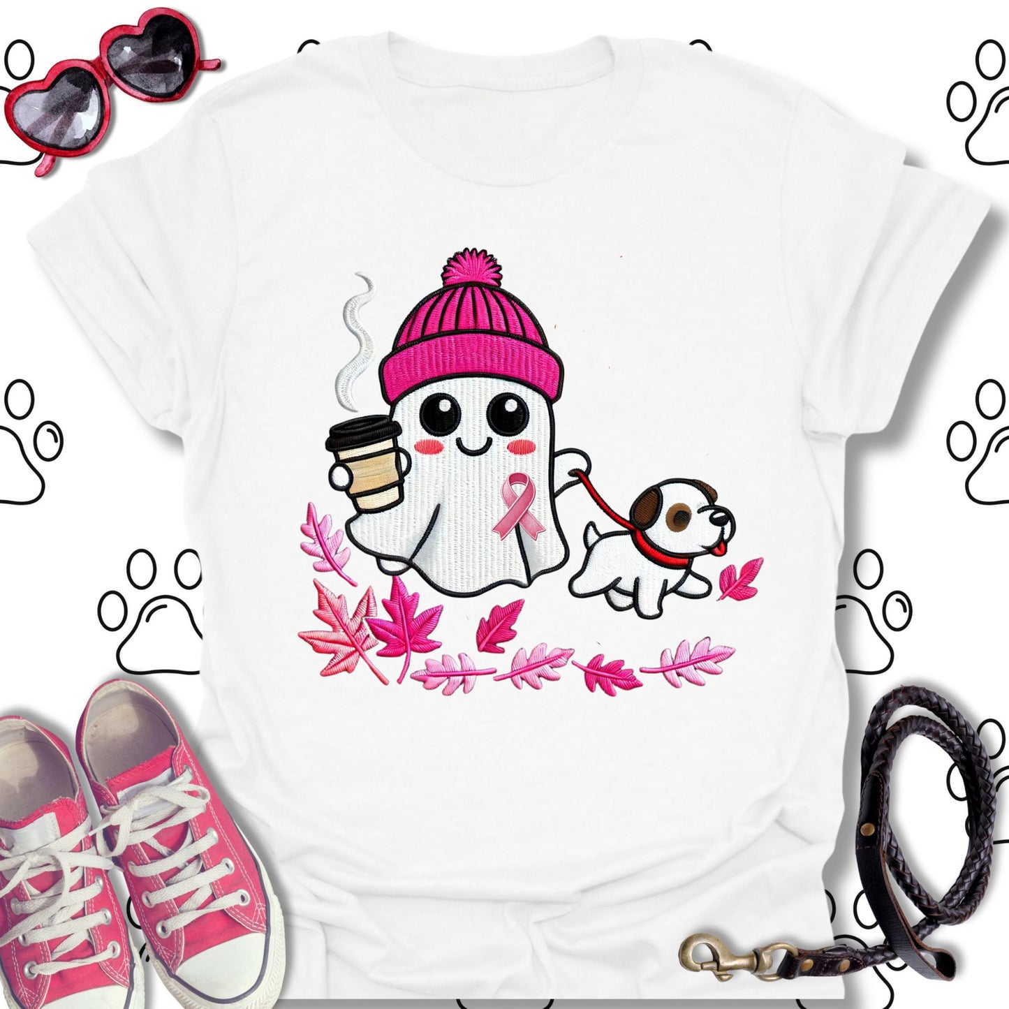 Pink Ghost Breast Cancer Awareness