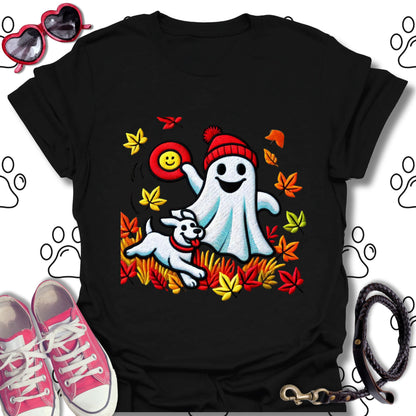Ghost and Dog Fall Frisbee