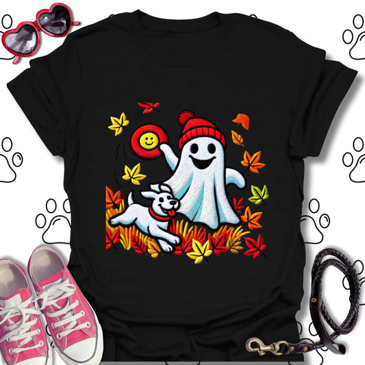 Ghost and Dog Fall Frisbee