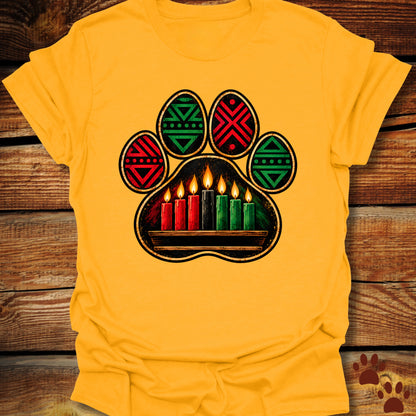 Kwanzaa Paw Print T-Shirt
