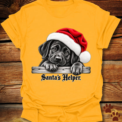 Santa’s Helper Black Labrador T-Shirt