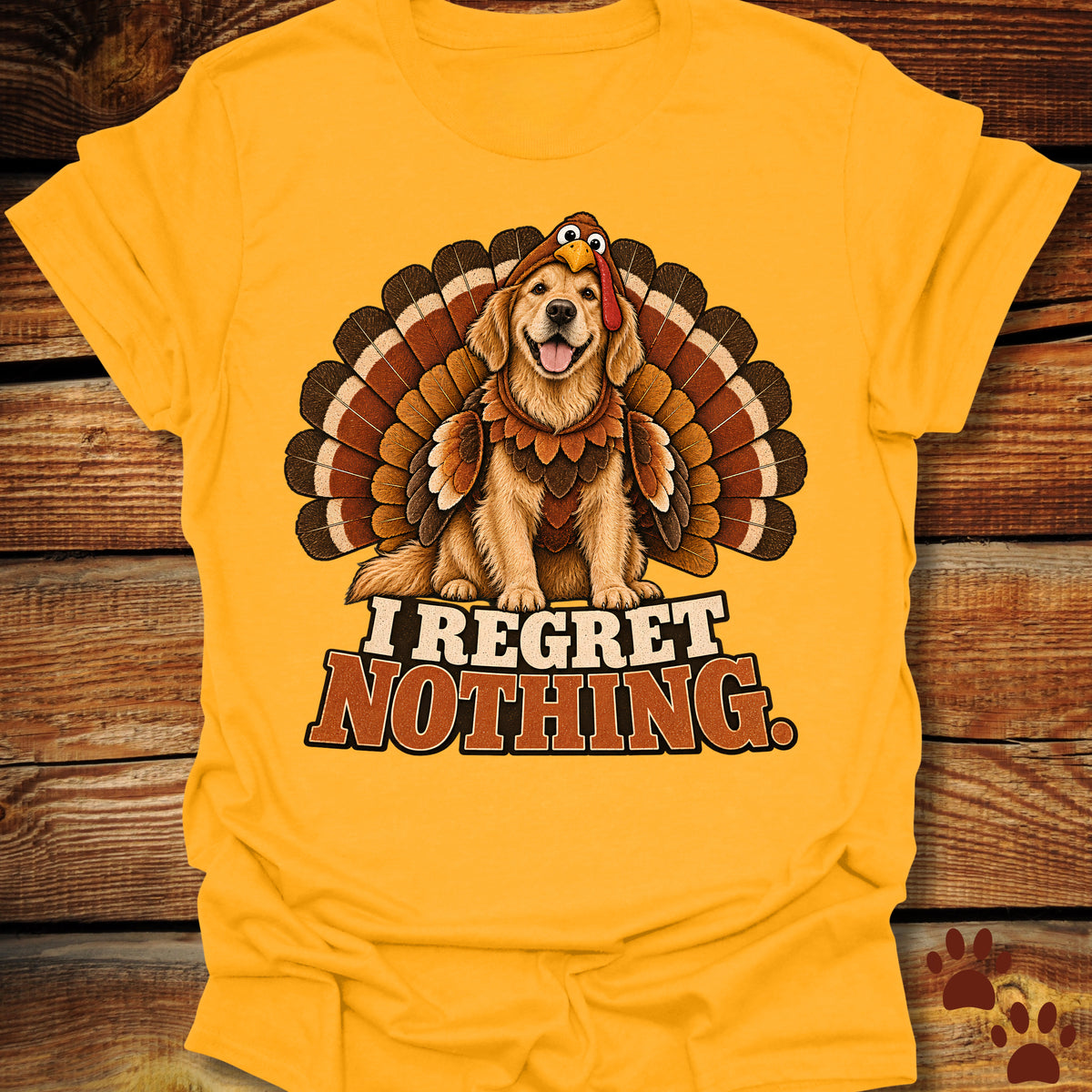 Golden Retriever I Regret Nothing T-Shirt