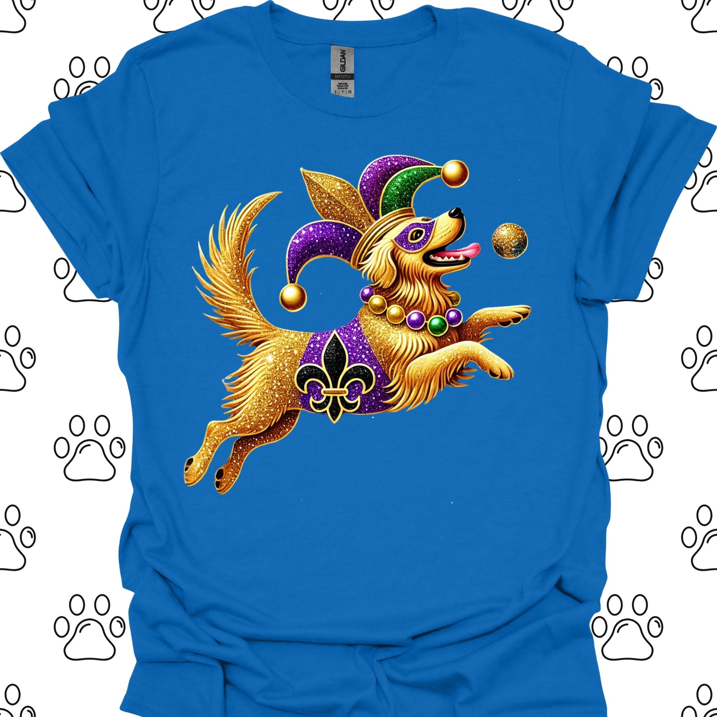 Golden Retriever Mardi Gras T-Shirt