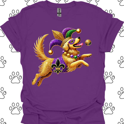 Golden Retriever Mardi Gras T-Shirt