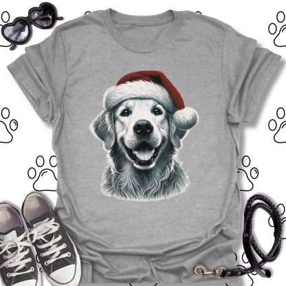 Golden Retriever Santa Hat Shirt